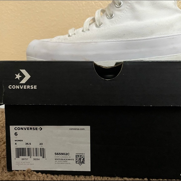Converse High Top Platform (White) - Picture 4 of 5